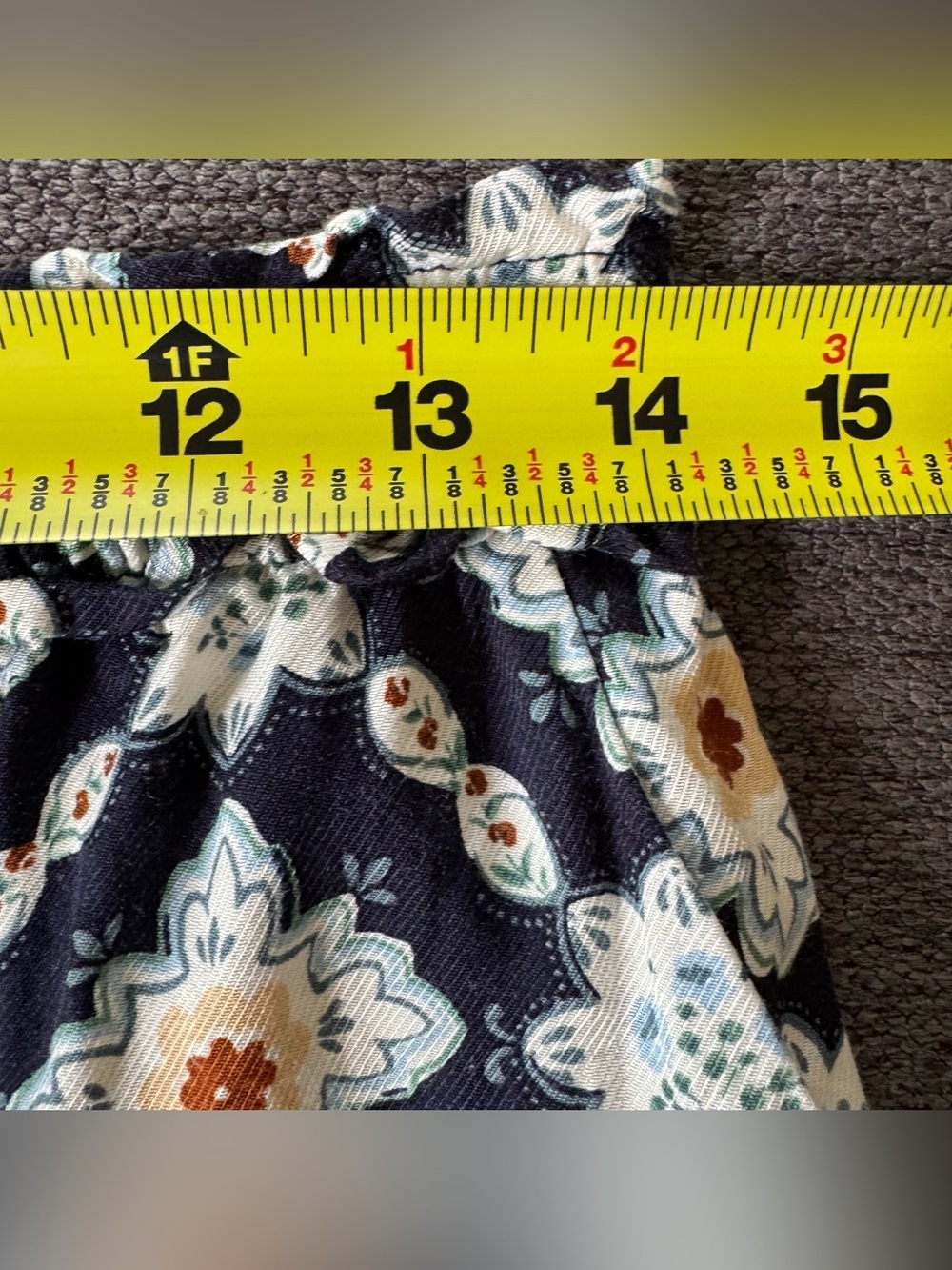 Anthropologie Easy Traveler Shorts Boho Navy Floral Geometric Coastal Breezy S - Picture 7 of 10